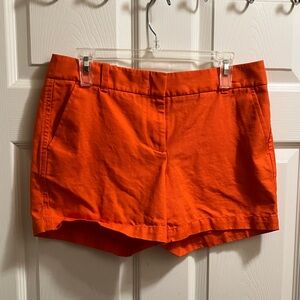 J. Crew Bright Orange Cotton Bermuda Shorts